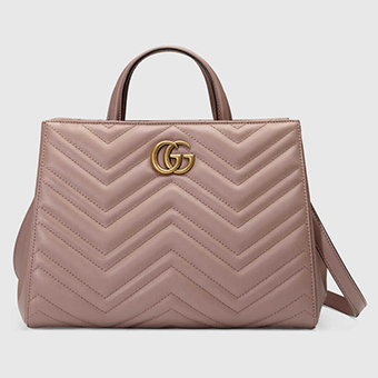 グッチ バッグ スーパーコピー GGマーモント キルティング トップハンドルバッグ 448054 DTD1T 5729