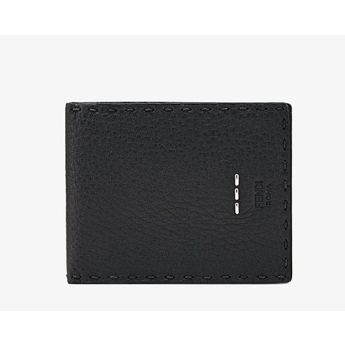 フェンディ 財布 スーパーコピー ブラックレザー製、セレリア二つ折り財布 7M0194O7NF0GXN